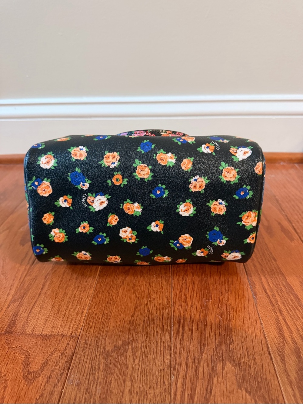Coach Mini Bennett Satchel in Floral Mix Print Coated Canvas with COA - Picture 5 of 7